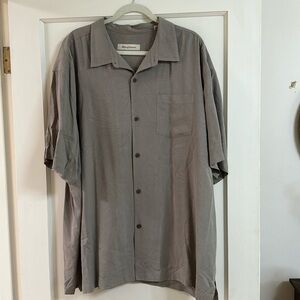 Tommy Bahama Gray Button-Up Shirt
